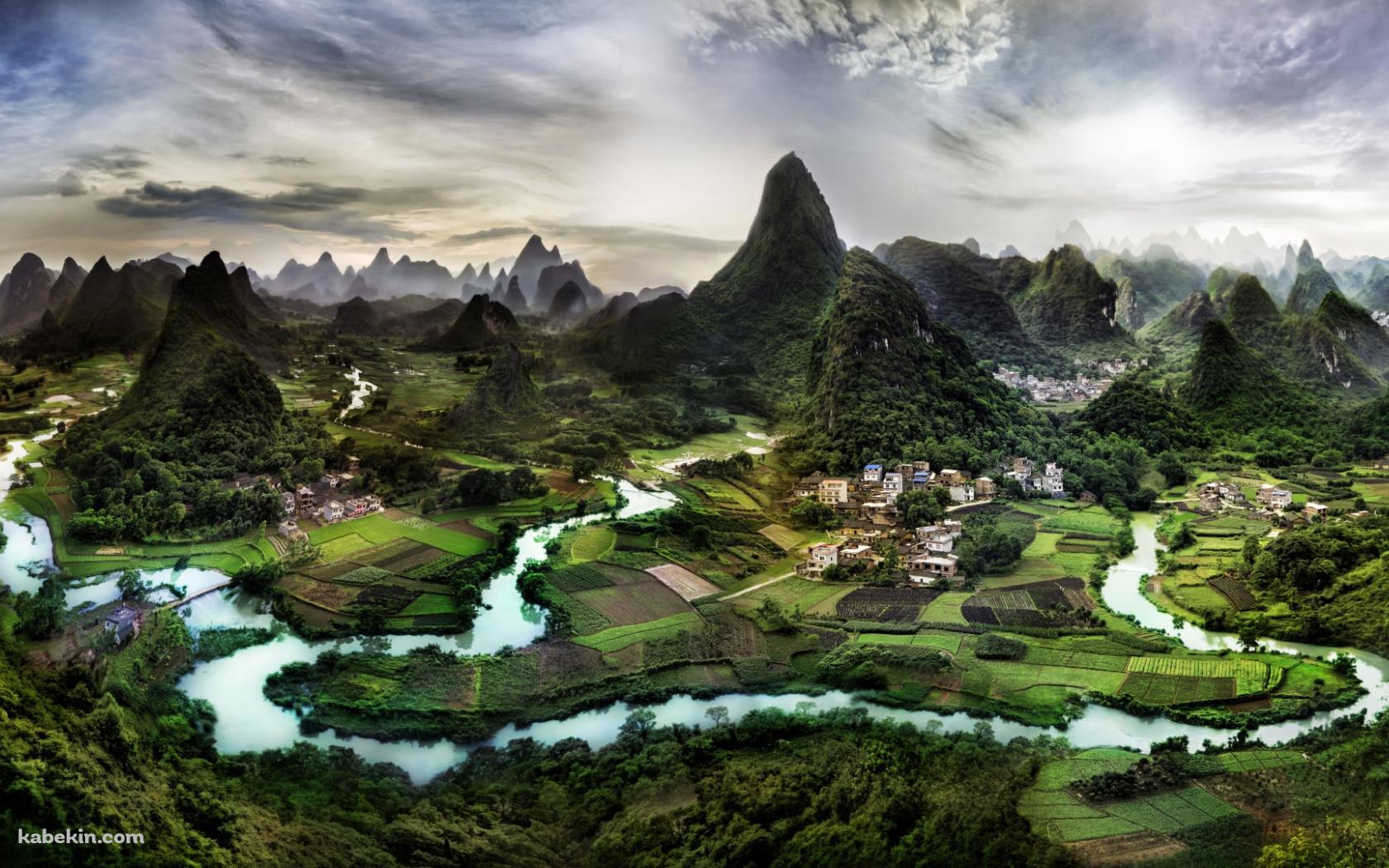 中国桂林市の絶景 / 南嶺山脈の壁紙(1680px x 1050px) 高画質 PC・デスクトップ用