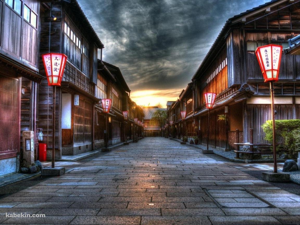 石川県金沢市 / ひがし茶屋街の壁紙(1152px x 864px) 高画質 PC・デスクトップ用