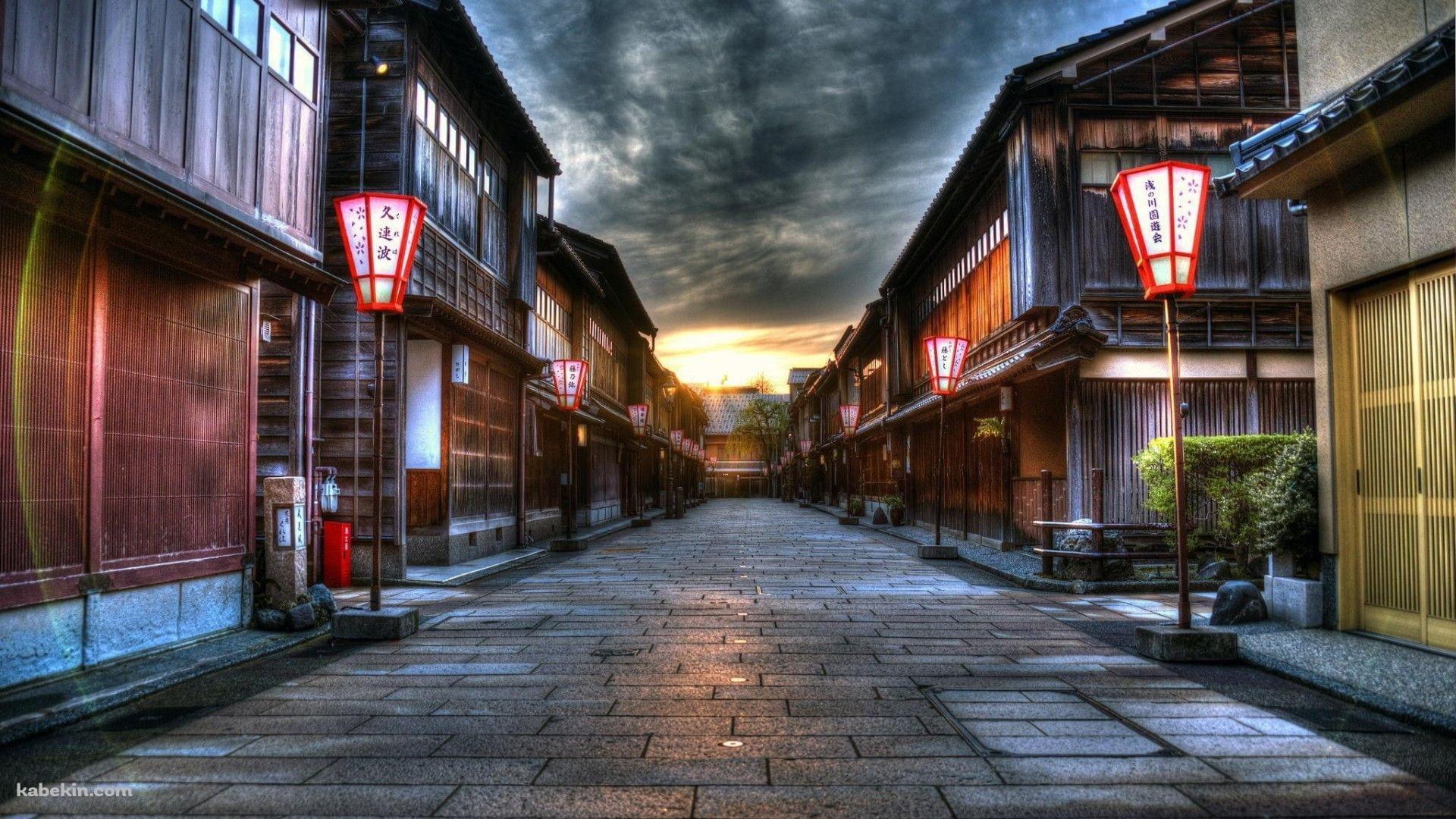 石川県金沢市 / ひがし茶屋街の壁紙(1920px x 1080px) 高画質 PC・デスクトップ用