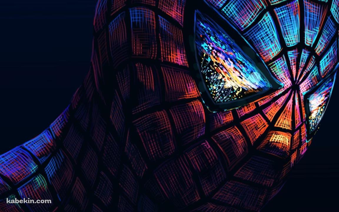 スパイダーマン ダーク アート / Spiderman dark artの壁紙(1152px x 720px) 高画質 PC・デスクトップ用