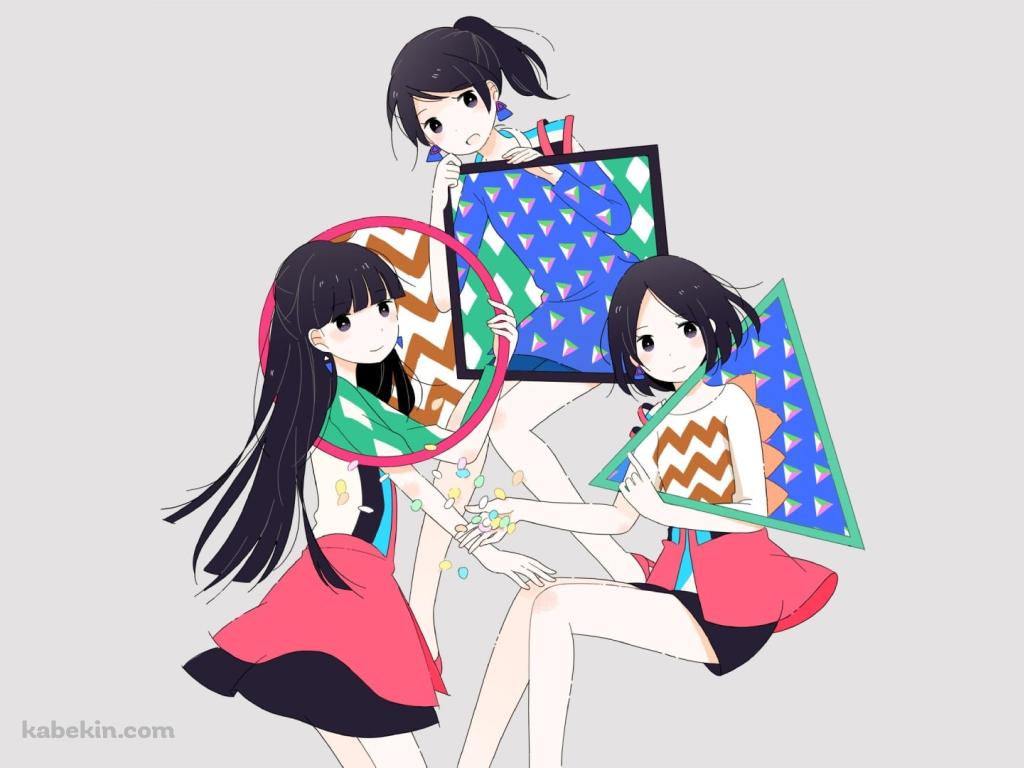 Perfume / 〇△□ / 樫野 有香 / 西脇 綾香 / 大本 彩乃 / かしゆか / あ～ちゃん / のっちの壁紙(1024px x 768px) 高画質 PC・デスクトップ用