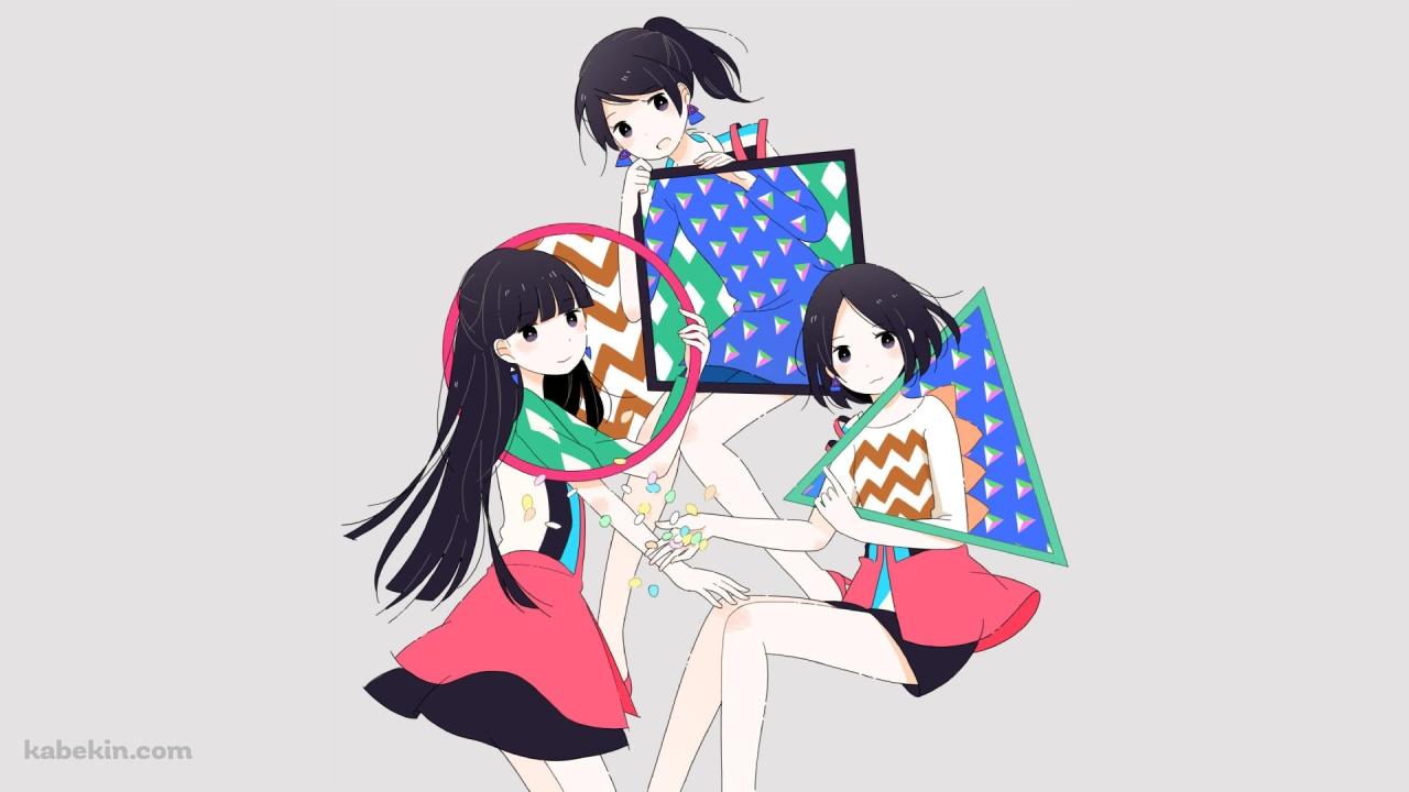 Perfume / 〇△□ / 樫野 有香 / 西脇 綾香 / 大本 彩乃 / かしゆか / あ～ちゃん / のっちの壁紙(1280px x 720px) 高画質 PC・デスクトップ用