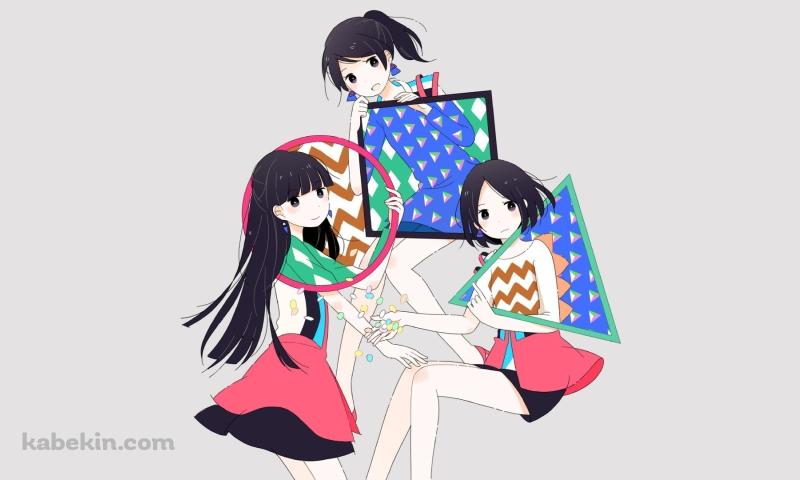 Perfume / 〇△□ / 樫野 有香 / 西脇 綾香 / 大本 彩乃 / かしゆか / あ～ちゃん / のっちの壁紙(800px x 480px) 高画質 PC・デスクトップ用