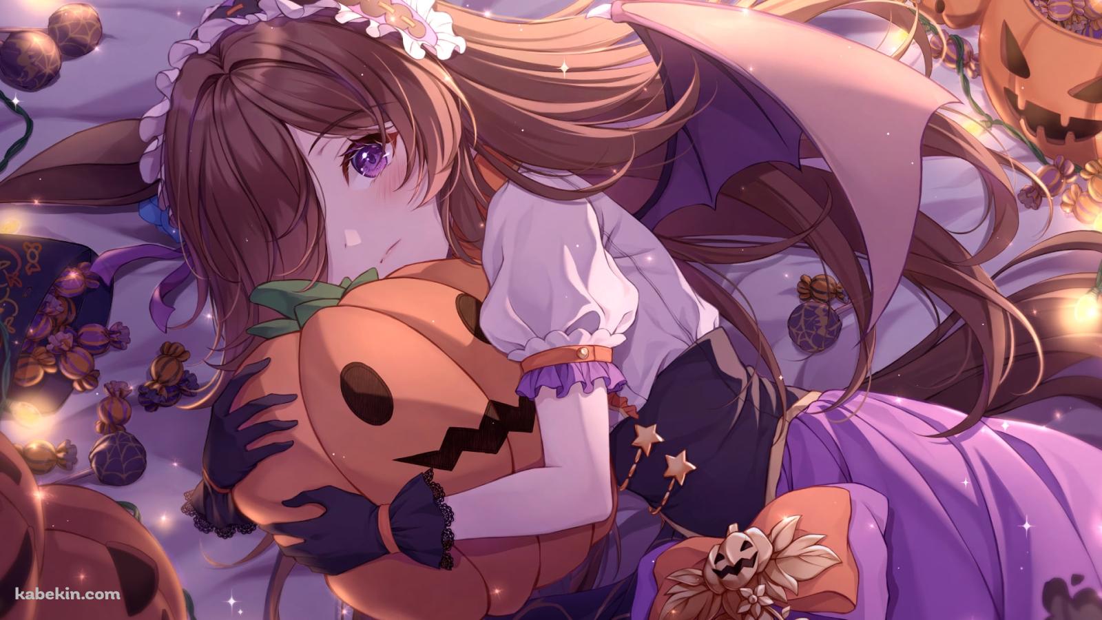 パンプキンを抱くライスシャワー / ウマ娘プリティーダービーの壁紙(1600px x 900px) 高画質 PC・デスクトップ用