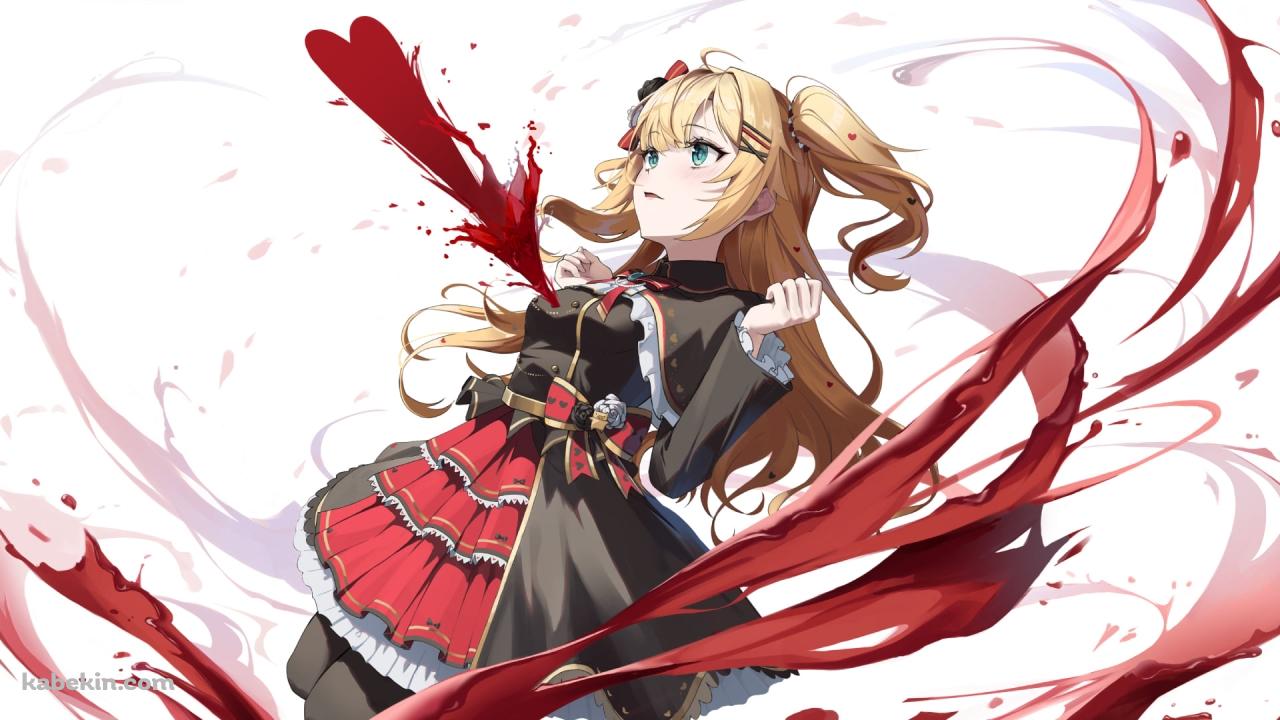 ハートがズキュンしてる赤井はあと / ホロライブ / バーチャルYouTuber / Vtuberの壁紙(1280px x 720px) 高画質 PC・デスクトップ用