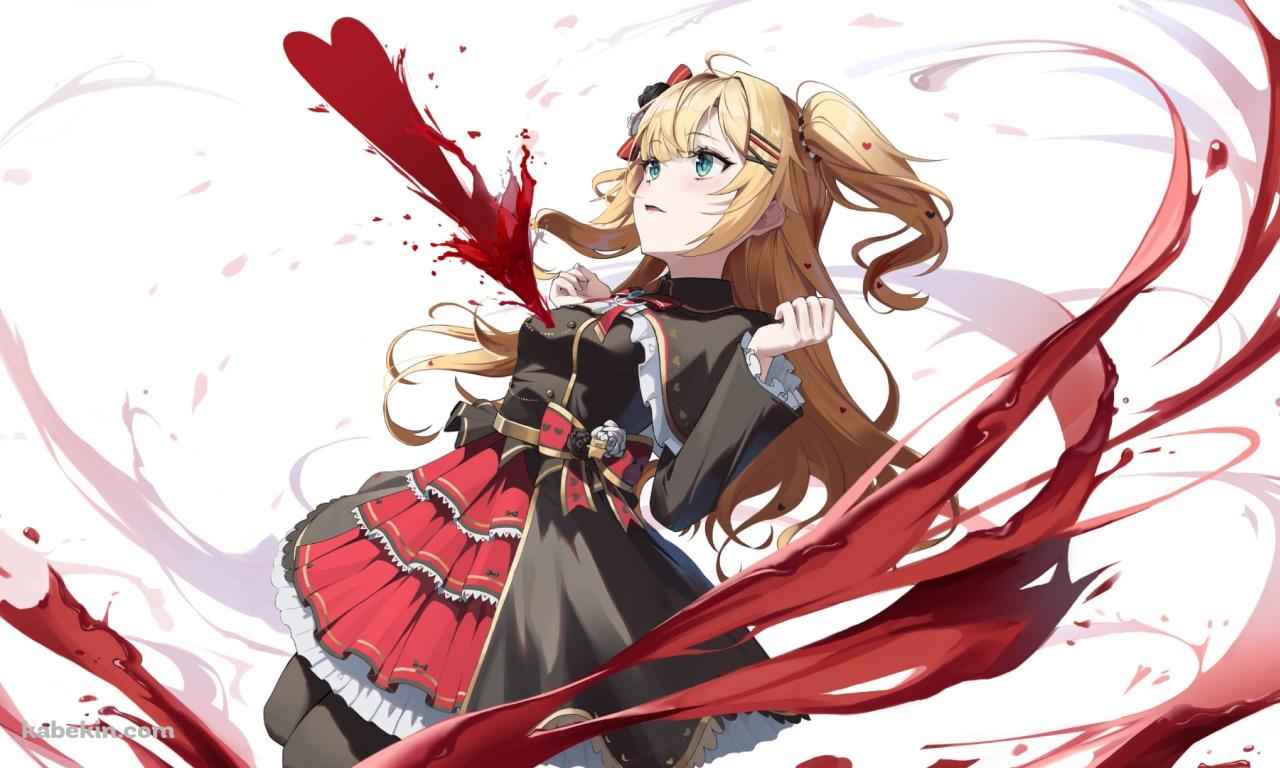 ハートがズキュンしてる赤井はあと / ホロライブ / バーチャルYouTuber / Vtuberの壁紙(1280px x 768px) 高画質 PC・デスクトップ用