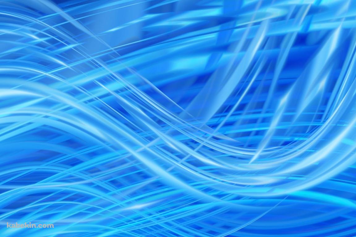 無数の水色のウェーブ / Aqua Waveの壁紙(1152px x 768px) 高画質 PC・デスクトップ用