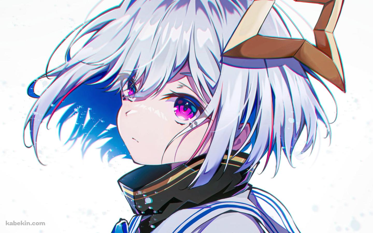 こちらを見つめる凛々しい天音かなた / ホロライブ / バーチャルYouTuber / Vtuberの壁紙(1440px x 900px) 高画質 PC・デスクトップ用