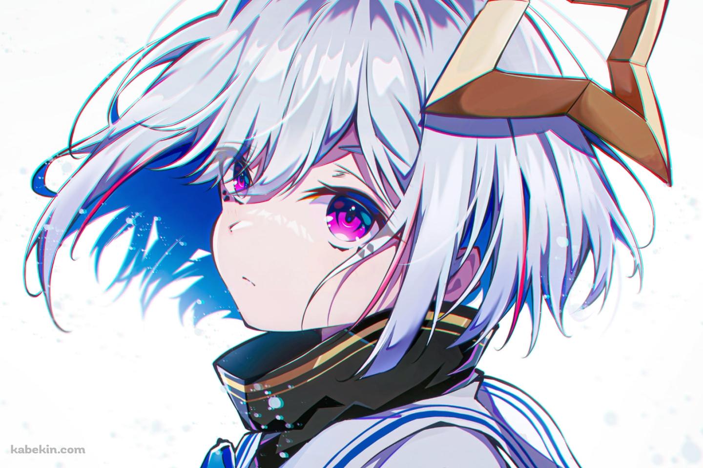 こちらを見つめる凛々しい天音かなた / ホロライブ / バーチャルYouTuber / Vtuberの壁紙(1440px x 960px) 高画質 PC・デスクトップ用