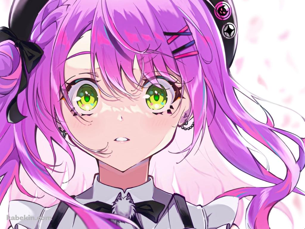 驚いた表情の可愛い常闇トワ / 正面 / ホロライブ / バーチャルYouTuber / Vtuberの壁紙(1024px x 768px) 高画質 PC・デスクトップ用