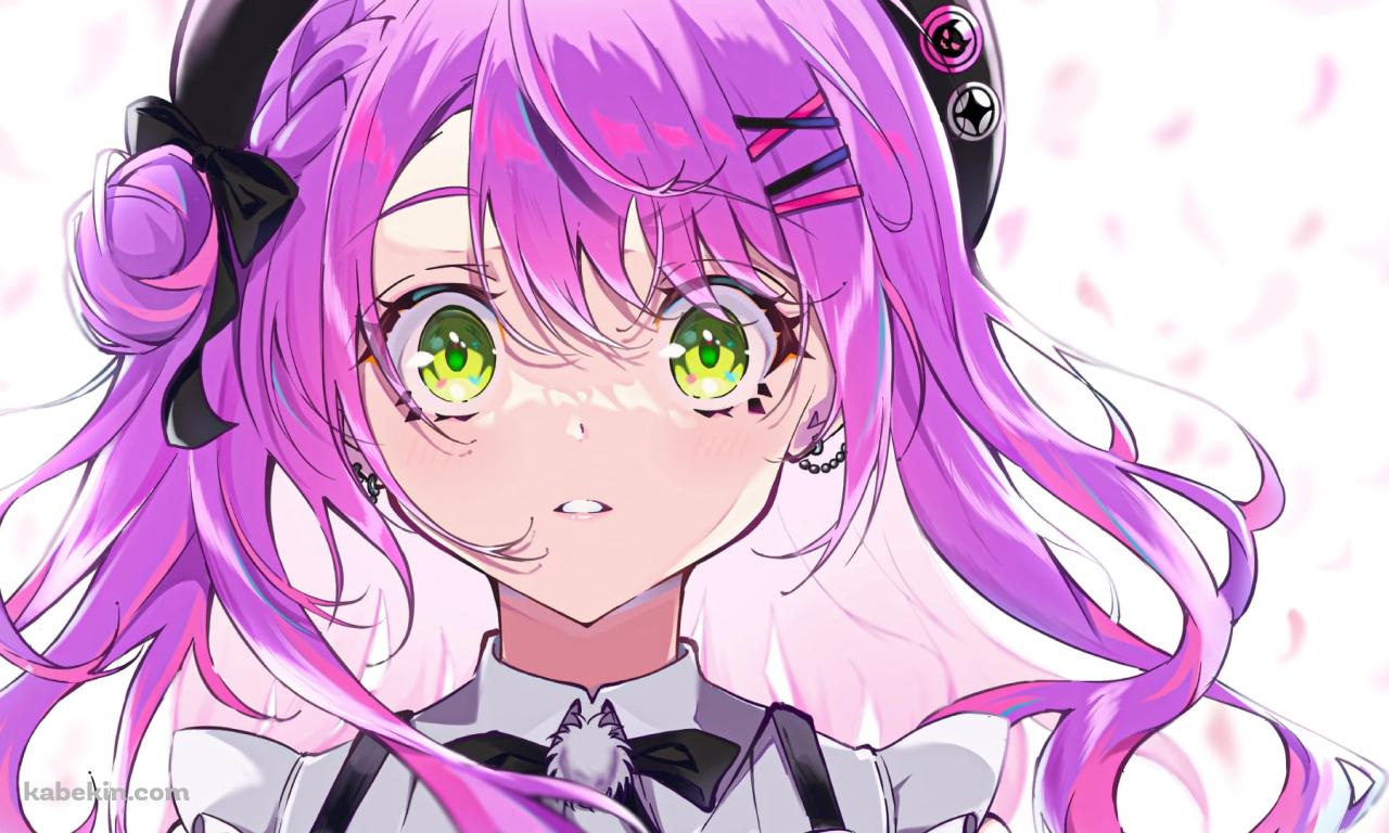 驚いた表情の可愛い常闇トワ / 正面 / ホロライブ / バーチャルYouTuber / Vtuberの壁紙(1280px x 768px) 高画質 PC・デスクトップ用
