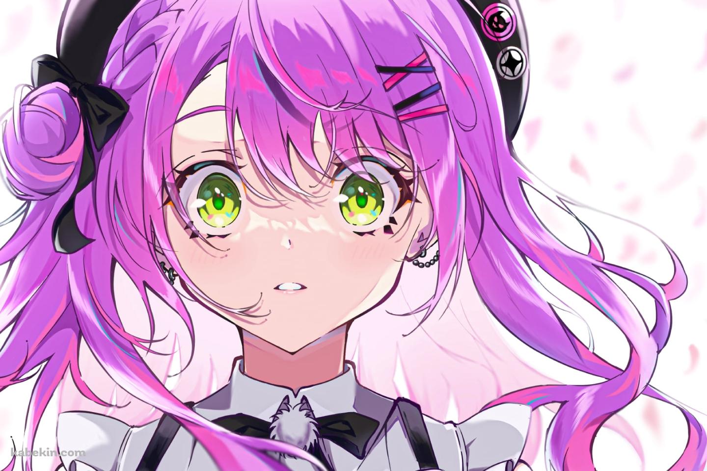驚いた表情の可愛い常闇トワ / 正面 / ホロライブ / バーチャルYouTuber / Vtuberの壁紙(1440px x 960px) 高画質 PC・デスクトップ用