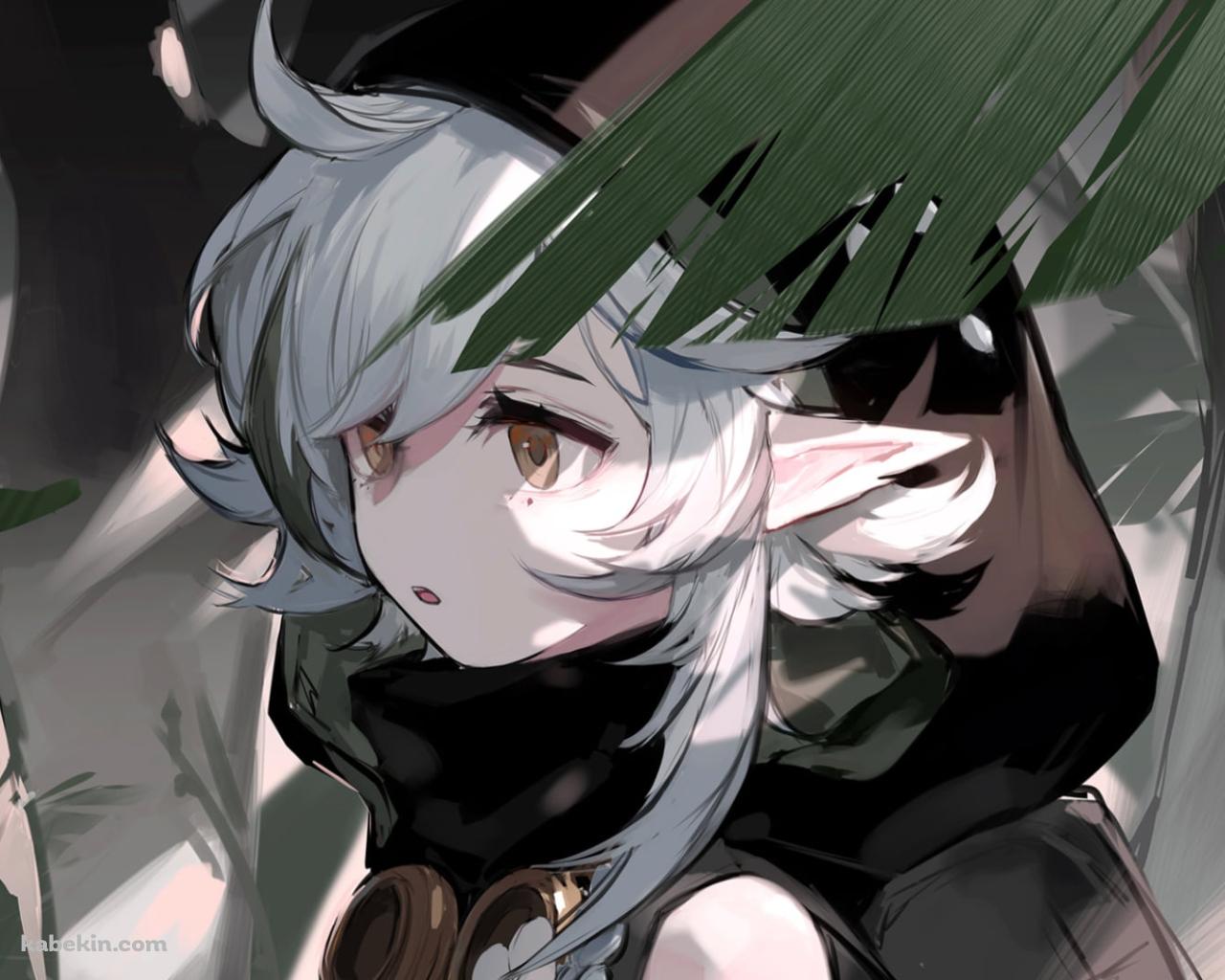 黒いフードを被るトミミ / アークナイツの壁紙(1280px x 1024px) 高画質 PC・デスクトップ用