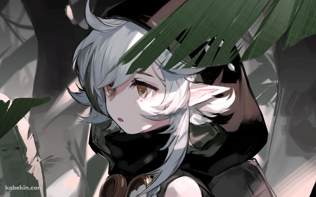 黒いフードを被るトミミ / アークナイツの壁紙(1280px x 800px) 高画質 PC・デスクトップ用