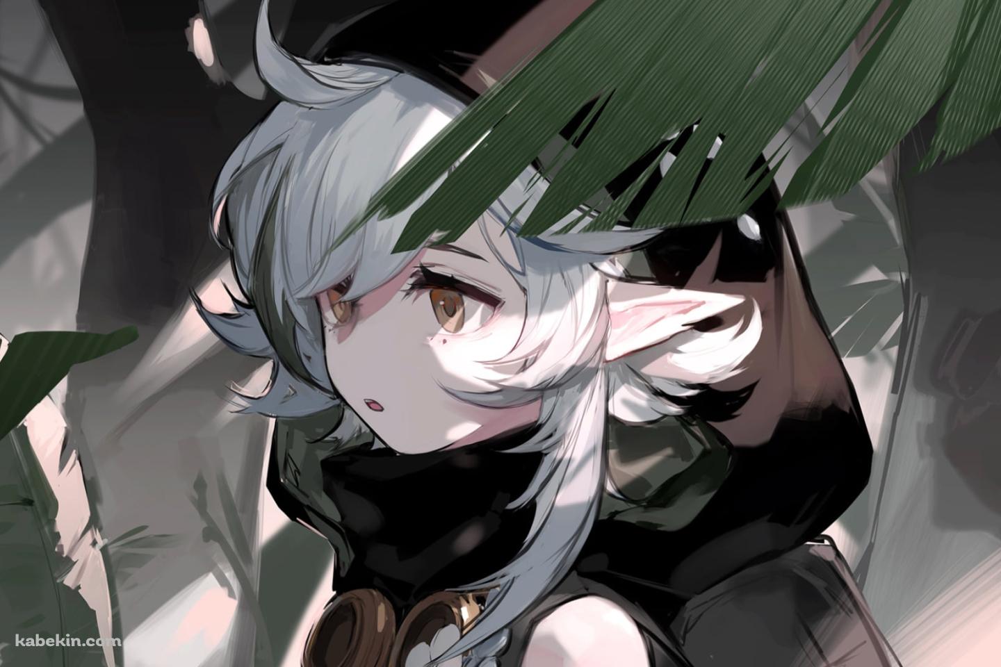 黒いフードを被るトミミ / アークナイツの壁紙(1440px x 960px) 高画質 PC・デスクトップ用