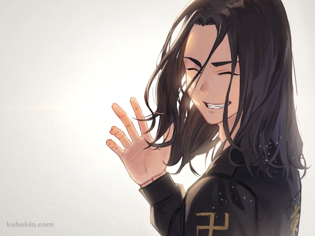 笑顔で手を振る場地圭介（ばじけいすけ） / 東京リベンジャーズの壁紙(1024px x 768px) 高画質 PC・デスクトップ用