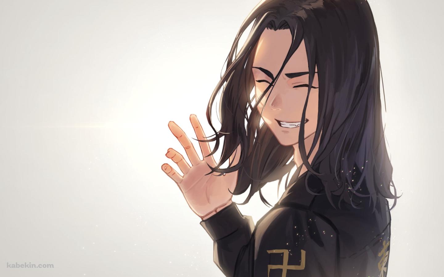 笑顔で手を振る場地圭介（ばじけいすけ） / 東京リベンジャーズの壁紙(1440px x 900px) 高画質 PC・デスクトップ用