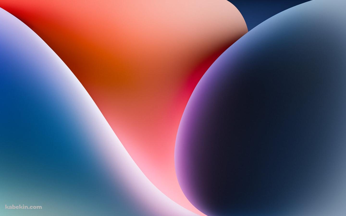 青・赤の柔らかなアブストラクトの壁紙(1440px x 900px) 高画質 PC・デスクトップ用