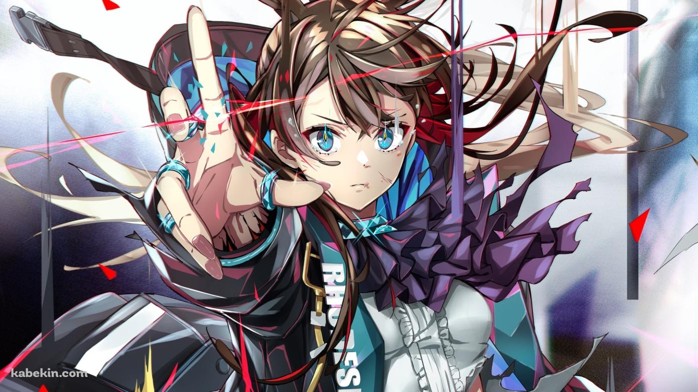 右手を前にかざすアーミヤ / かっこいい / アークナイツの壁紙(1391px x 783px) 高画質 PC・デスクトップ用
