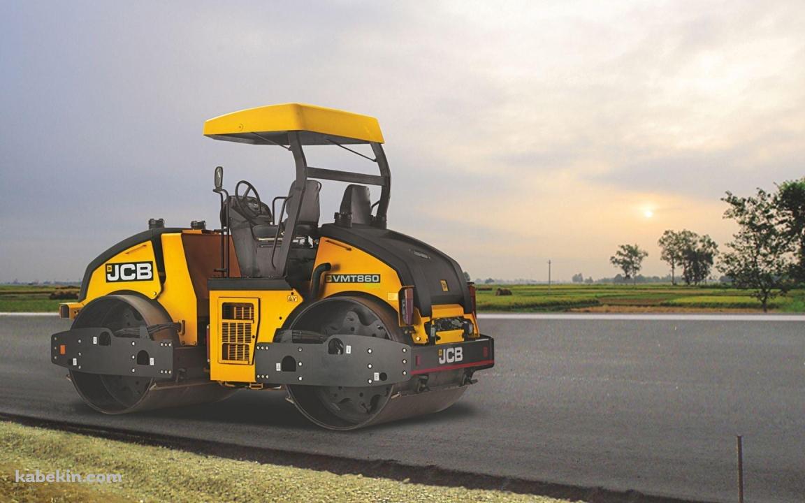黄色いロードローラー / JCBの壁紙(1152px x 720px) 高画質 PC・デスクトップ用