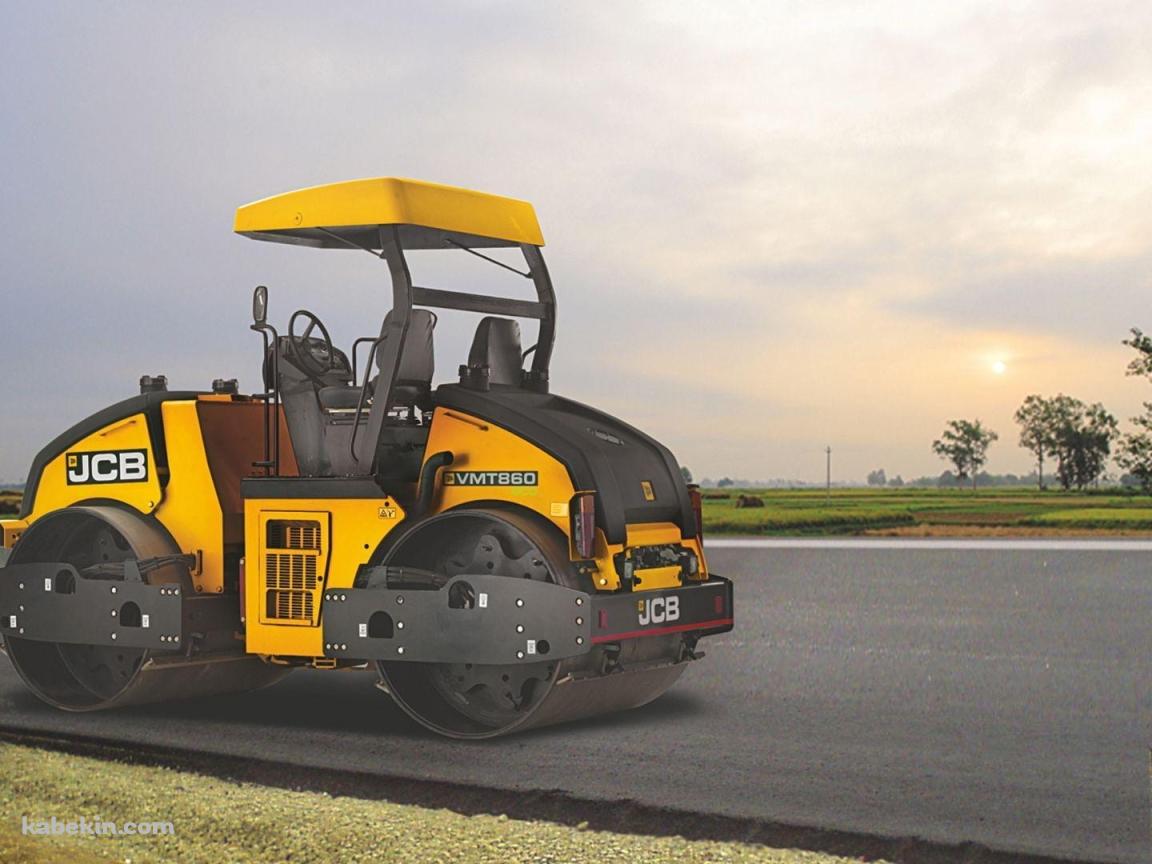 黄色いロードローラー / JCBの壁紙(1152px x 864px) 高画質 PC・デスクトップ用