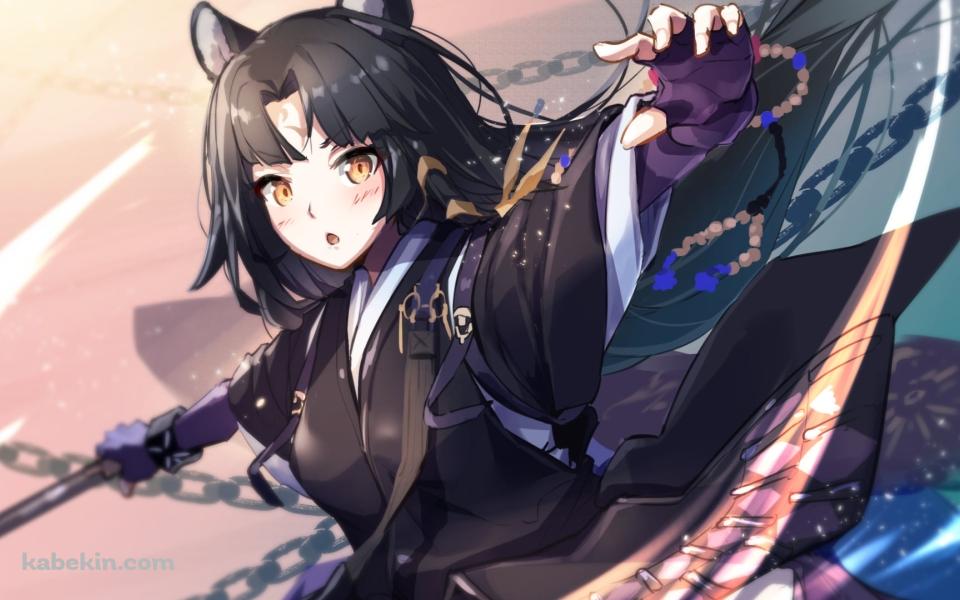 鎖鎌を振るうサガ / 可愛い / アークナイツの壁紙(960px x 600px) 高画質 PC・デスクトップ用