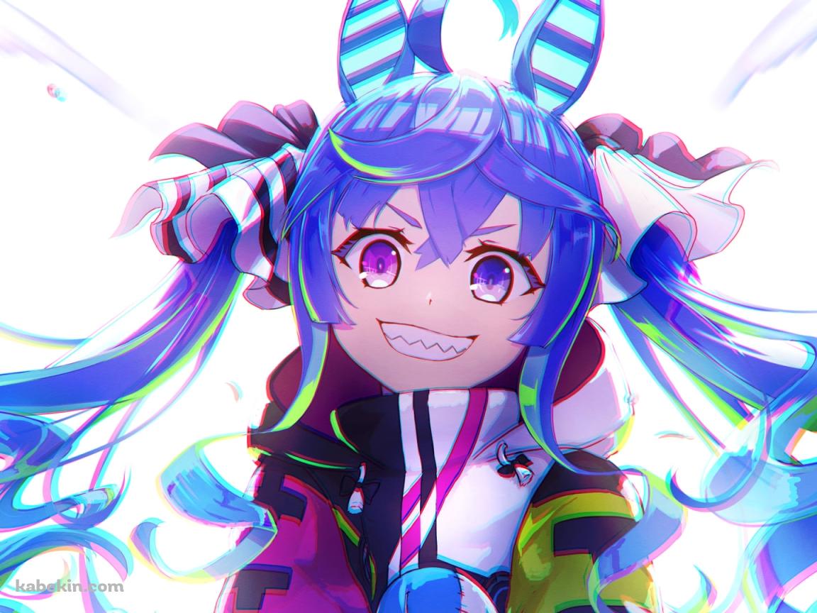 ニンマリ笑うツインターボ / オッドアイ / ウマ娘プリティーダービーの壁紙(1152px x 864px) 高画質 PC・デスクトップ用
