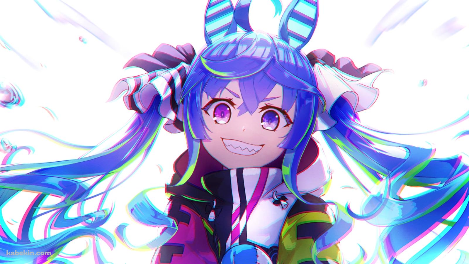 ニンマリ笑うツインターボ / オッドアイ / ウマ娘プリティーダービーの壁紙(1600px x 900px) 高画質 PC・デスクトップ用