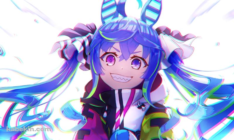 ニンマリ笑うツインターボ / オッドアイ / ウマ娘プリティーダービーの壁紙(800px x 480px) 高画質 PC・デスクトップ用