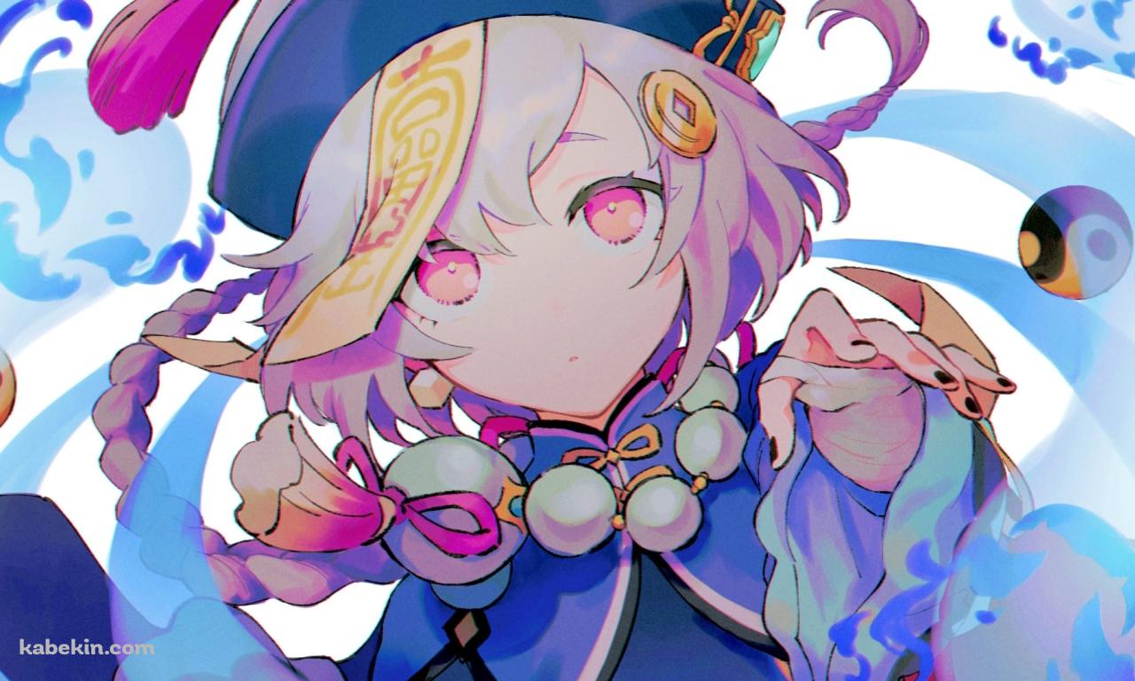 淡い色調で描かれた七七 / 原神の壁紙(1280px x 768px) 高画質 PC・デスクトップ用