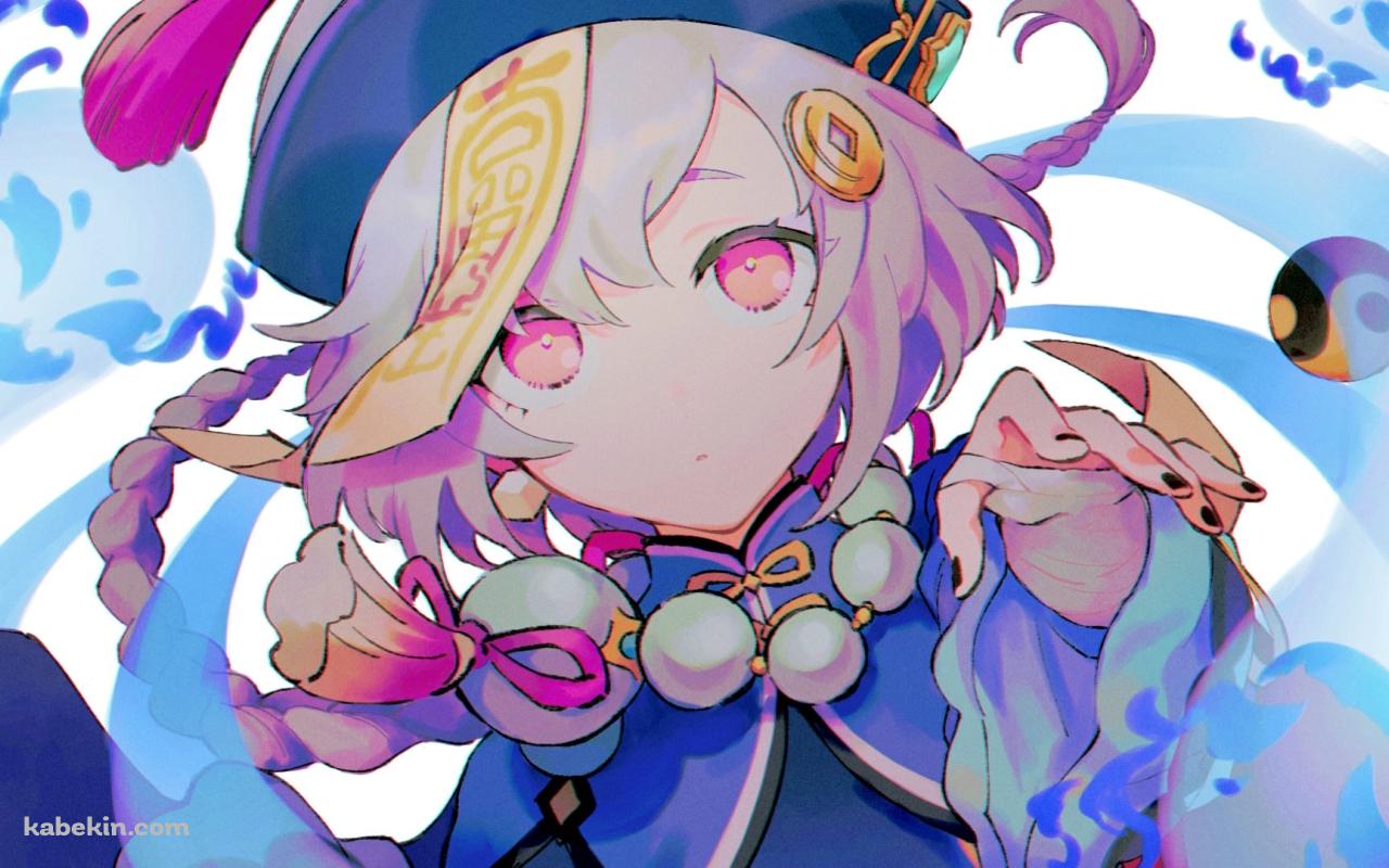淡い色調で描かれた七七 / 原神の壁紙(1280px x 800px) 高画質 PC・デスクトップ用