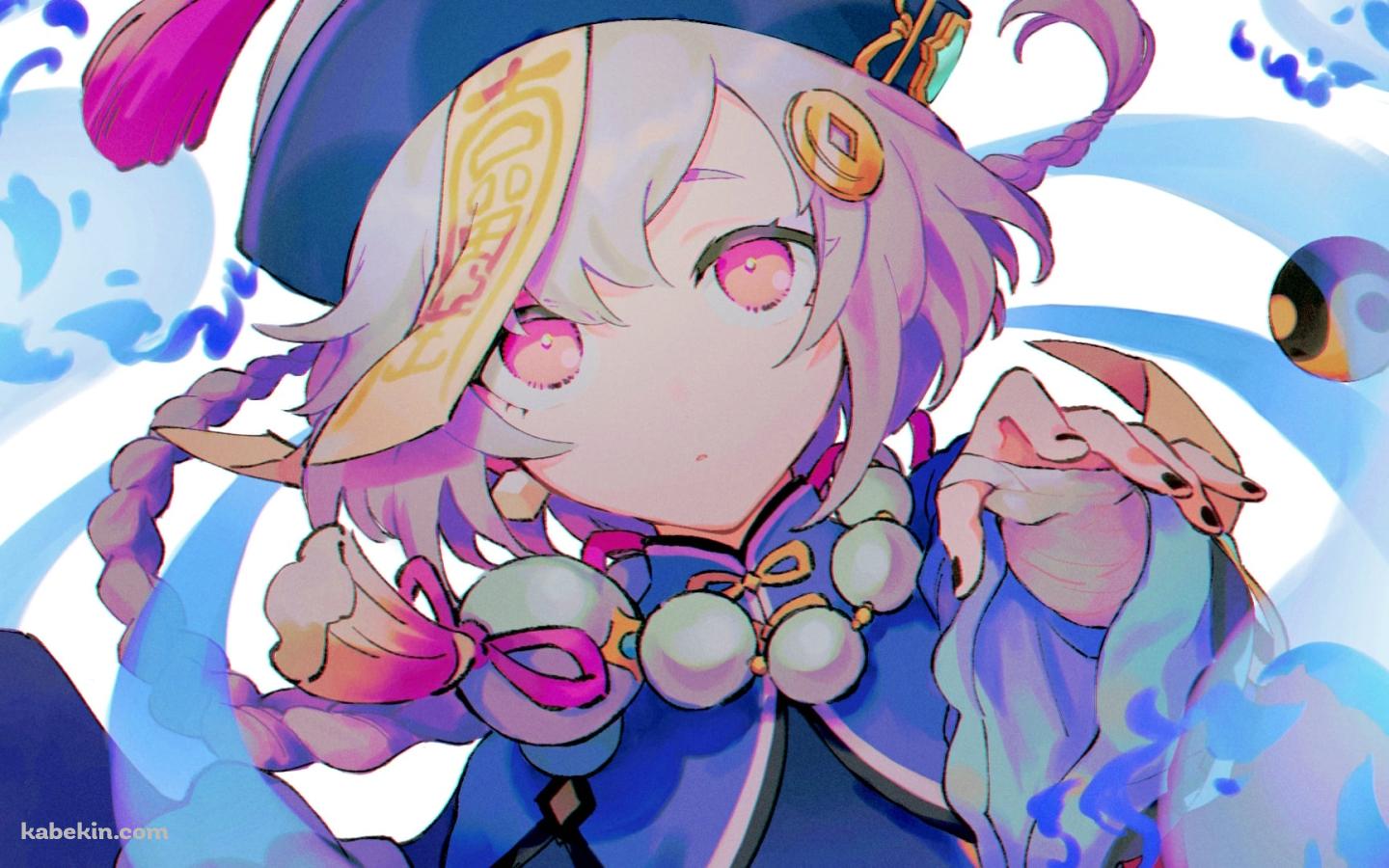 淡い色調で描かれた七七 / 原神の壁紙(1440px x 900px) 高画質 PC・デスクトップ用
