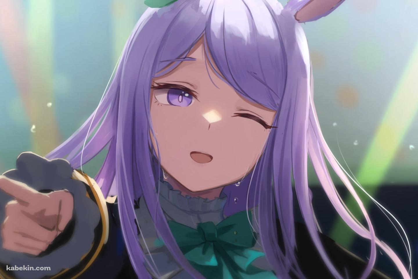 ステージ上で汗をかきながら踊るメジロマックイーン / ウィンク / ウマ娘プリティーダービーの壁紙(1440px x 960px) 高画質 PC・デスクトップ用