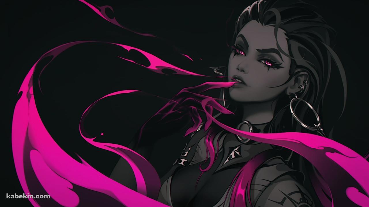 指をくわえるレイナ / reyna / ヴァロラントの壁紙(1280px x 720px) 高画質 PC・デスクトップ用