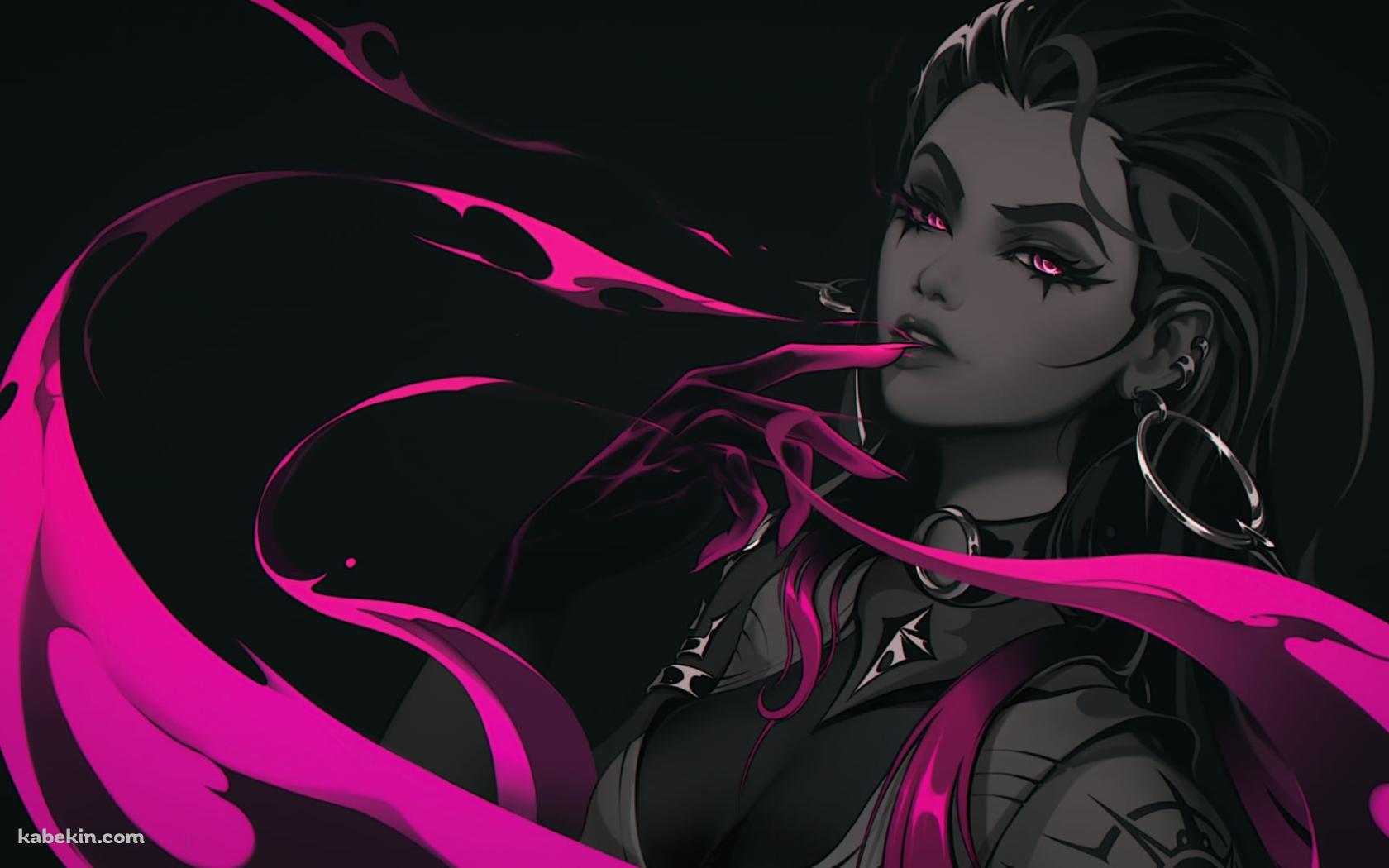 指をくわえるレイナ / reyna / ヴァロラントの壁紙(1680px x 1050px) 高画質 PC・デスクトップ用