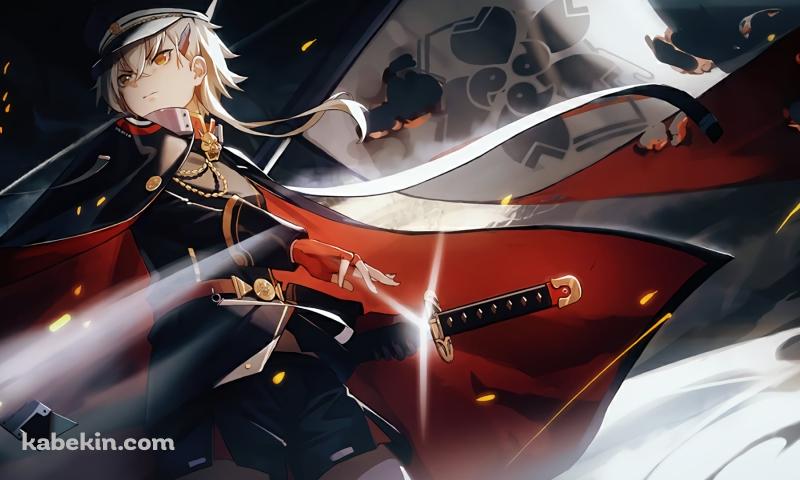 抜刀するかっこいい鬼怒 / アズールレーンの壁紙(800px x 480px) 高画質 PC・デスクトップ用