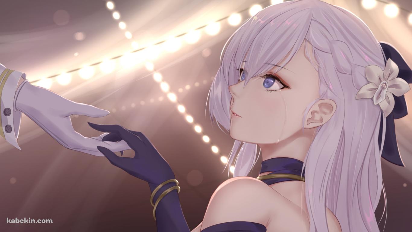 手を取りダンスをするベルファスト / アズールレーンの壁紙(1366px x 768px) 高画質 PC・デスクトップ用
