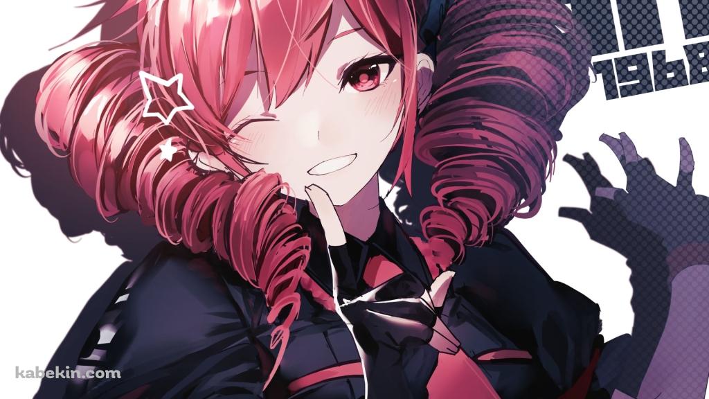 人差し指を立ててウィンクする重音テト / ボカロ / ボーカロイドの壁紙(1024px x 576px) 高画質 PC・デスクトップ用
