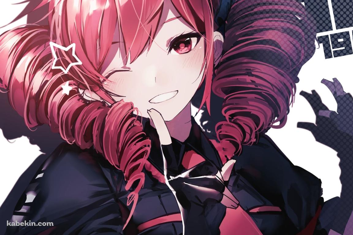 人差し指を立ててウィンクする重音テト / ボカロ / ボーカロイドの壁紙(1152px x 768px) 高画質 PC・デスクトップ用