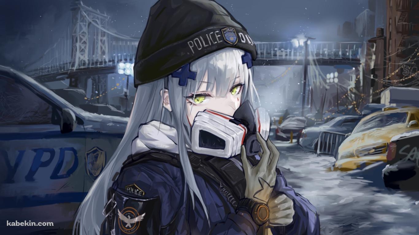こちらを見つめるHK416 / ドールズフロントラインの壁紙(1366px x 768px) 高画質 PC・デスクトップ用
