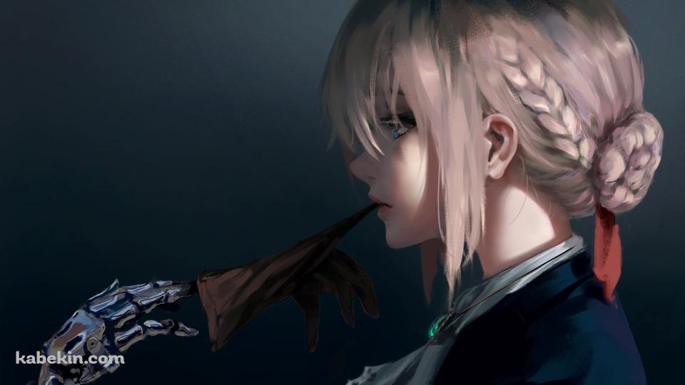 義手から手袋を外すヴァイオレット・エヴァーガーデンの壁紙(960px x 540px) 高画質 PC・デスクトップ用