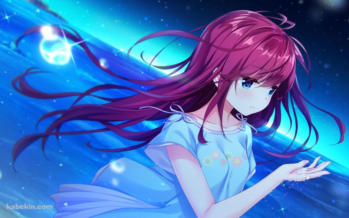 水滴に手をかざす可愛い有村ロミ / 海 / アインシュタインより愛を込めての壁紙(1152px x 720px) 高画質 PC・デスクトップ用