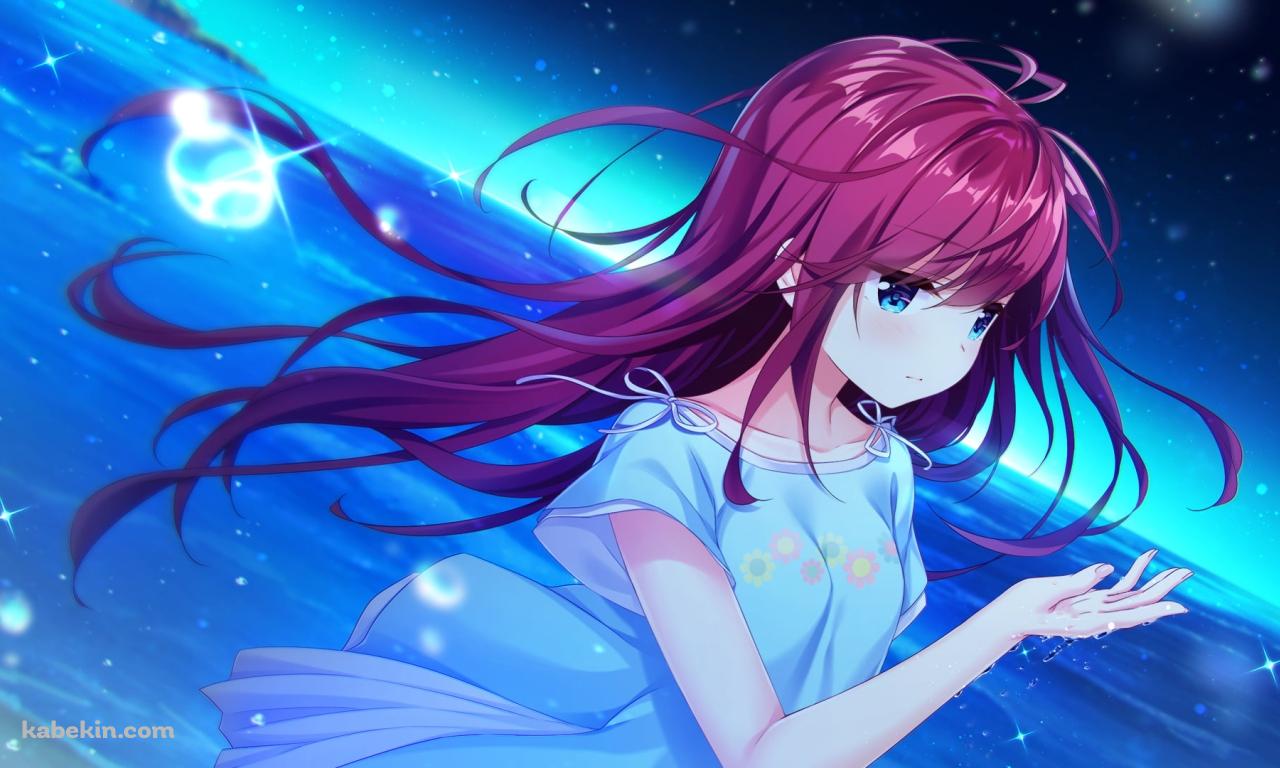 水滴に手をかざす可愛い有村ロミ / 海 / アインシュタインより愛を込めての壁紙(1280px x 768px) 高画質 PC・デスクトップ用