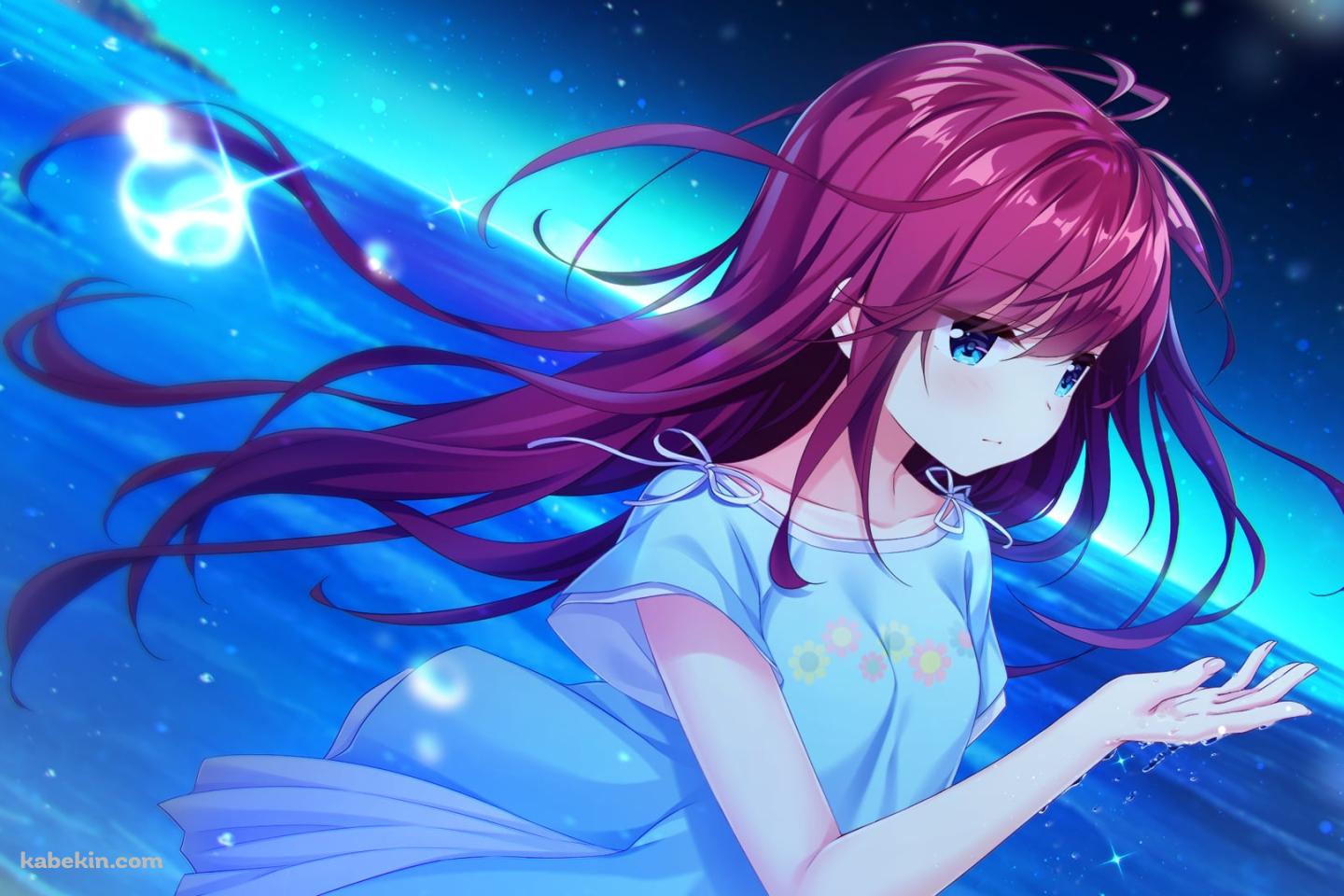 水滴に手をかざす可愛い有村ロミ / 海 / アインシュタインより愛を込めての壁紙(1440px x 960px) 高画質 PC・デスクトップ用