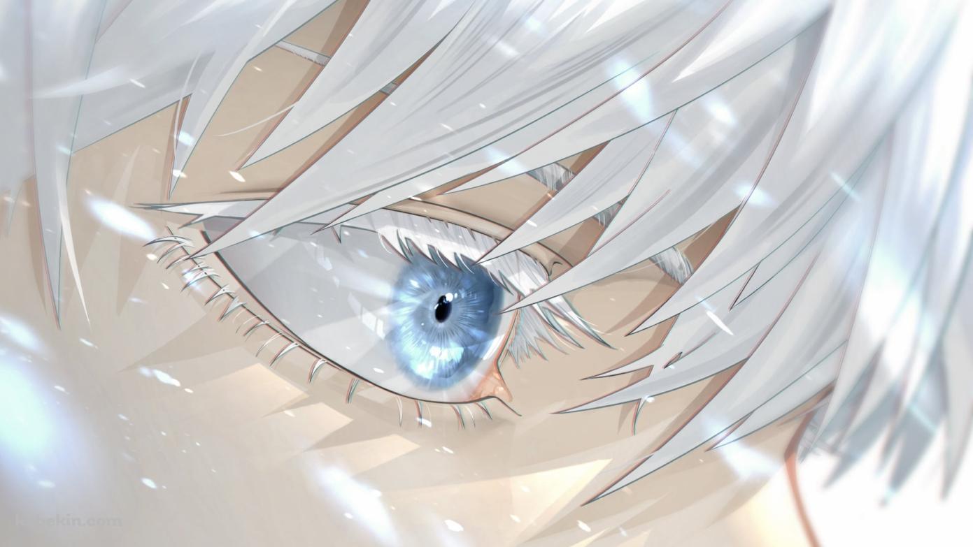 五条悟の目元 / 呪術廻戦の壁紙(1391px x 783px) 高画質 PC・デスクトップ用