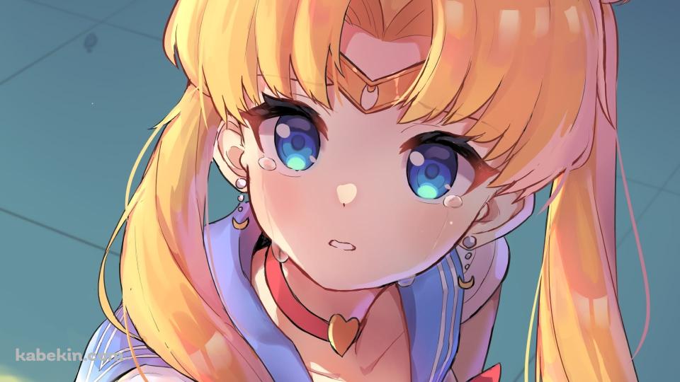 涙する月野うさぎ / セーラームーン / ファンアート / イラストの壁紙(960px x 540px) 高画質 PC・デスクトップ用