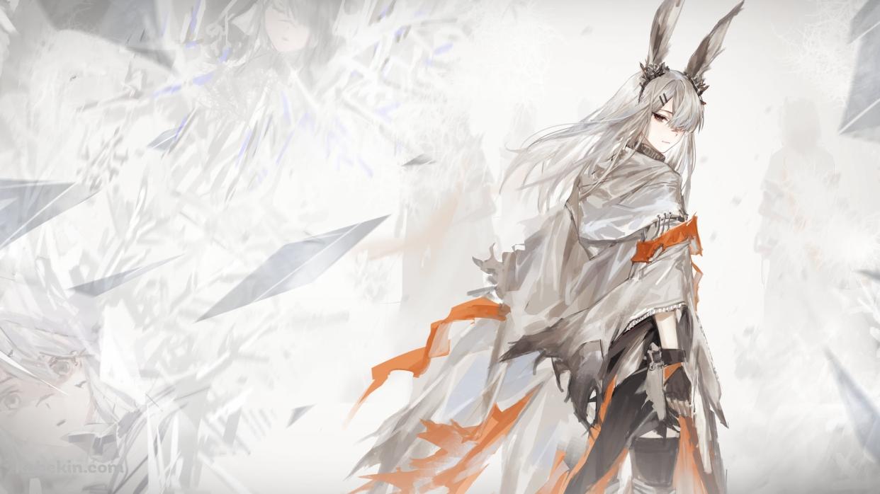 振り返るフロストノヴァ / アークナイツの壁紙(1242px x 698px) 高画質 PC・デスクトップ用