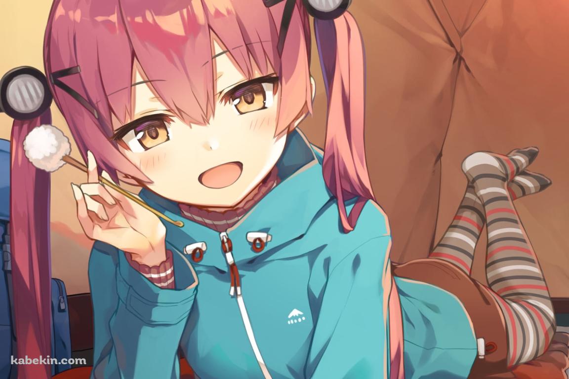 耳かきを持つかにこ / レヱル・ロマネスクの壁紙(1152px x 768px) 高画質 PC・デスクトップ用