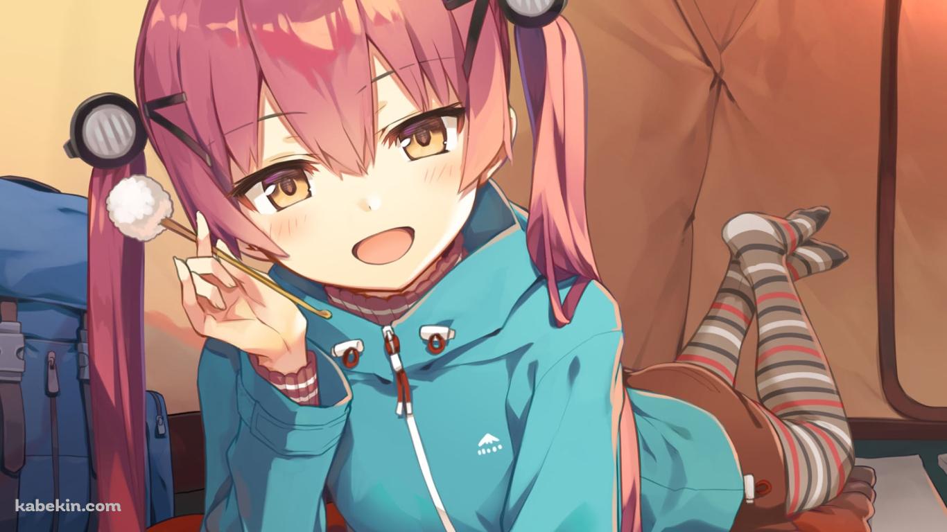 耳かきを持つかにこ / レヱル・ロマネスクの壁紙(1366px x 768px) 高画質 PC・デスクトップ用