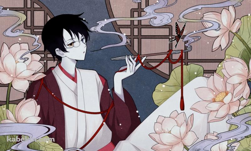 タバコを吸う四月一日君尋 / XXX ホリックの壁紙(800px x 480px) 高画質 PC・デスクトップ用